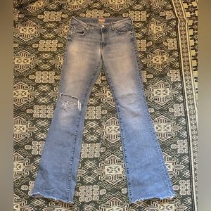 Mother Slacker Fray Jeans